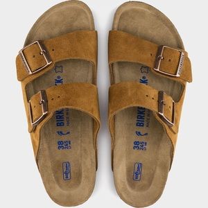mink birkenstock sandals